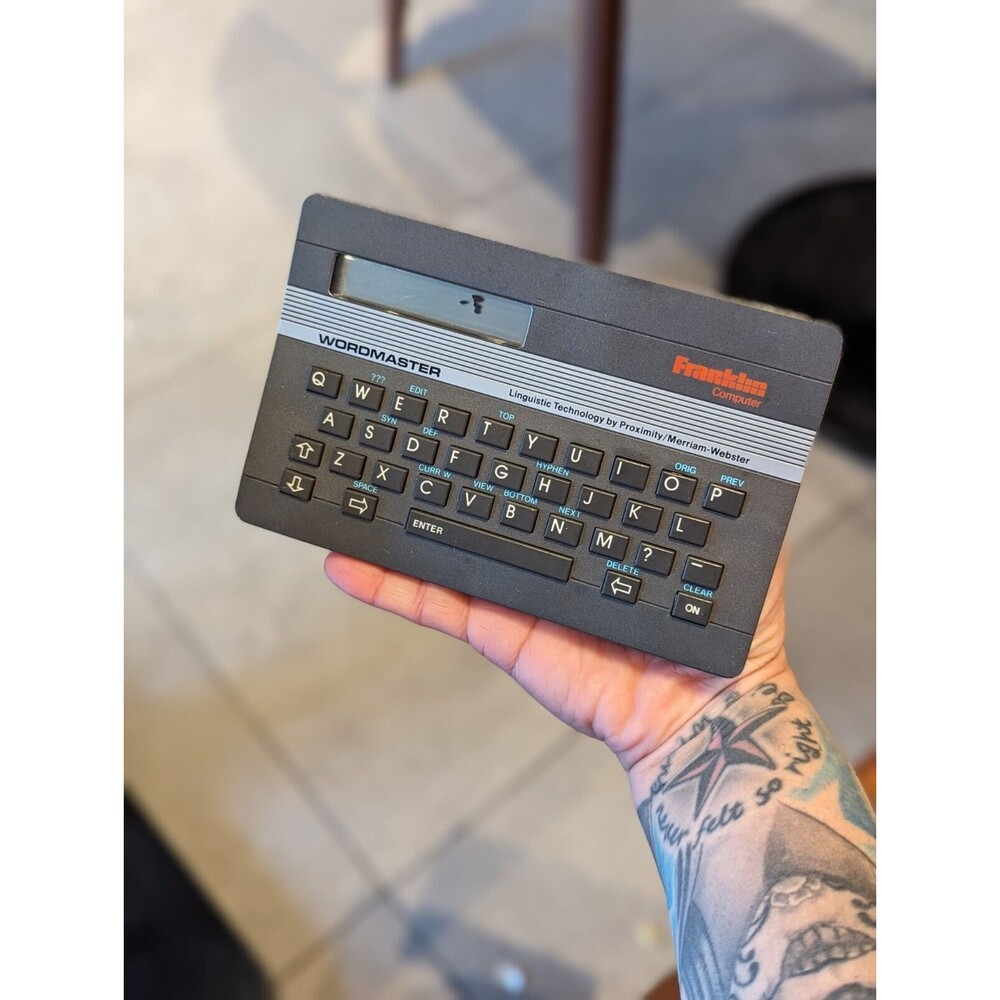Franklin Wordmaster Deluxe WM-1055A Merriam-Webster Electronic Dictionary Spell